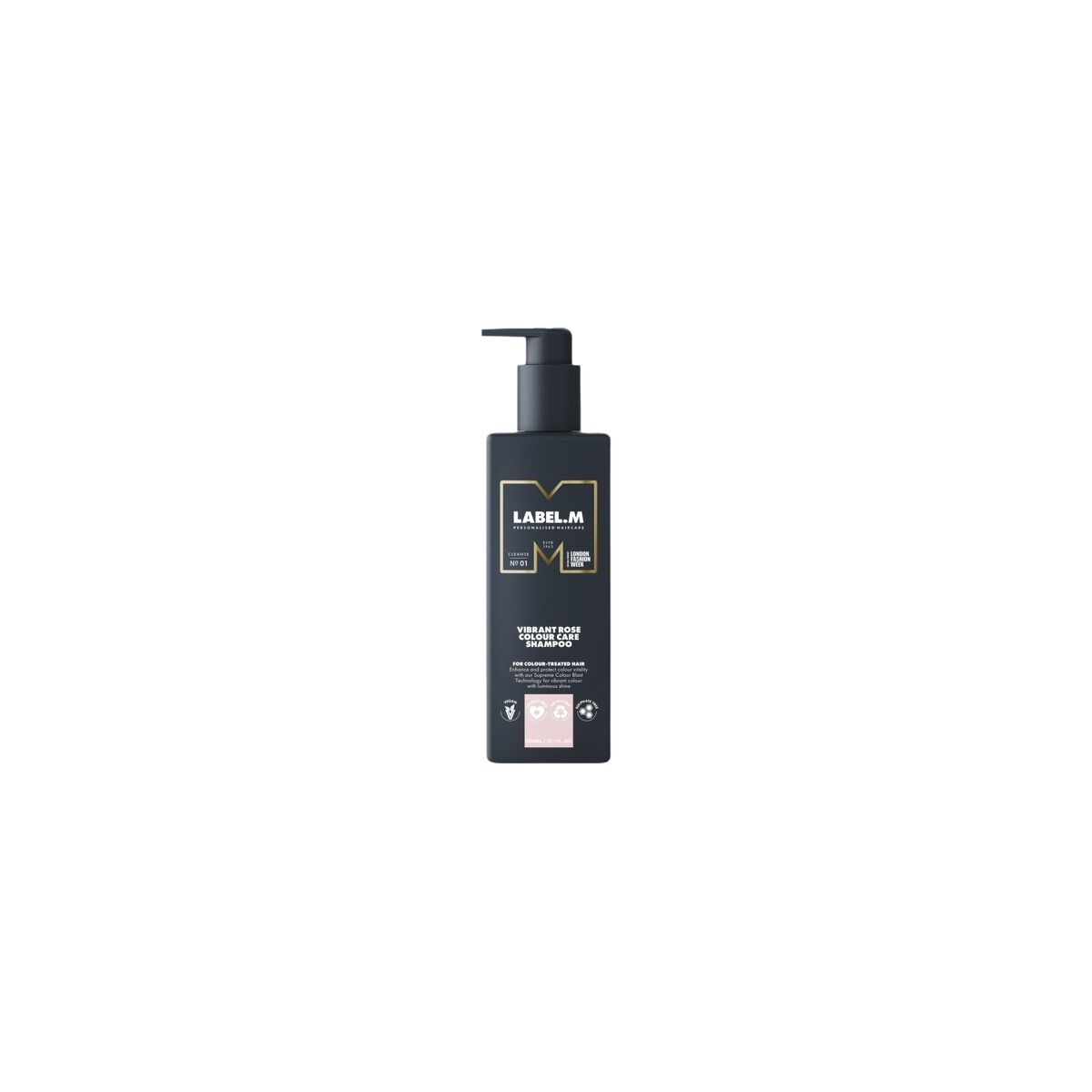 Shampoo til farvet hår Label.M Vibrant Rose 1 L til kvinder shampooflaske