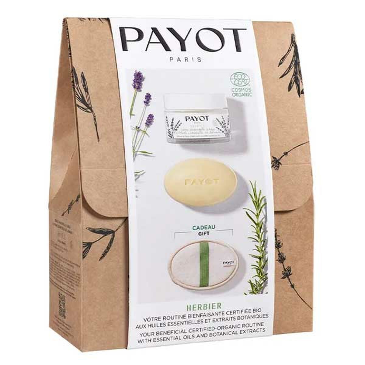 Facial Make Up Remover Payot Herbier Ritual 3 stykkers produktemballage