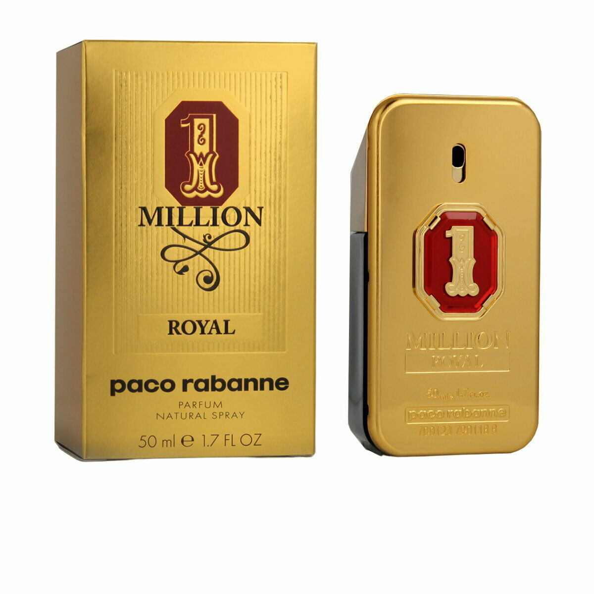 Herreparfume Paco Rabanne 1 MILLION 50 ml til mænd produktemballage