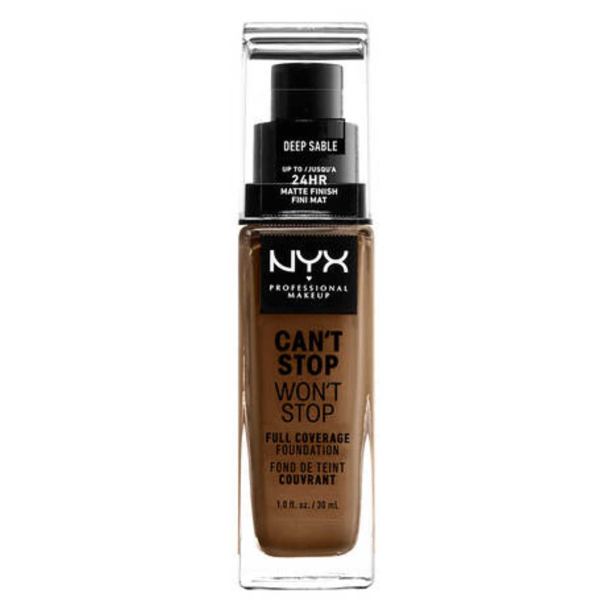 Crème Make-up Base NYX T Stop T Stop Deep Sable 30 ml produktemballage