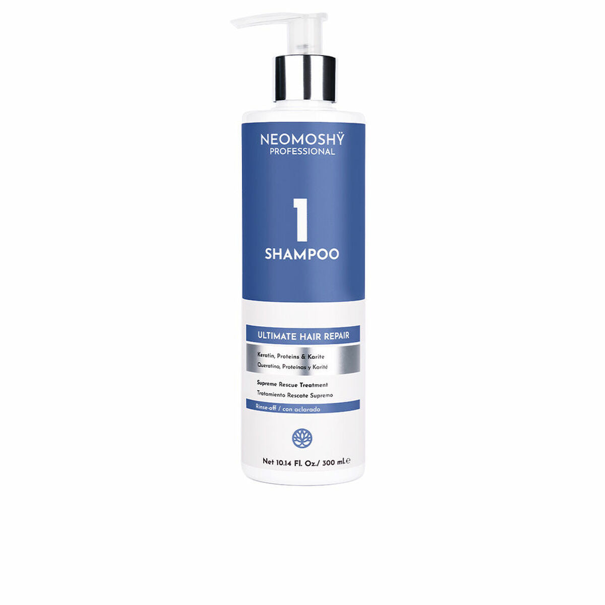 Restorative Shampoo Neomoshy Ultimate Hair Repair 300 ml shampooflaske