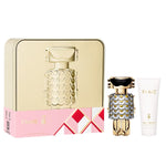 Dameparfumesæt Paco Rabanne Fame 2 stykker til kvinder produktemballage