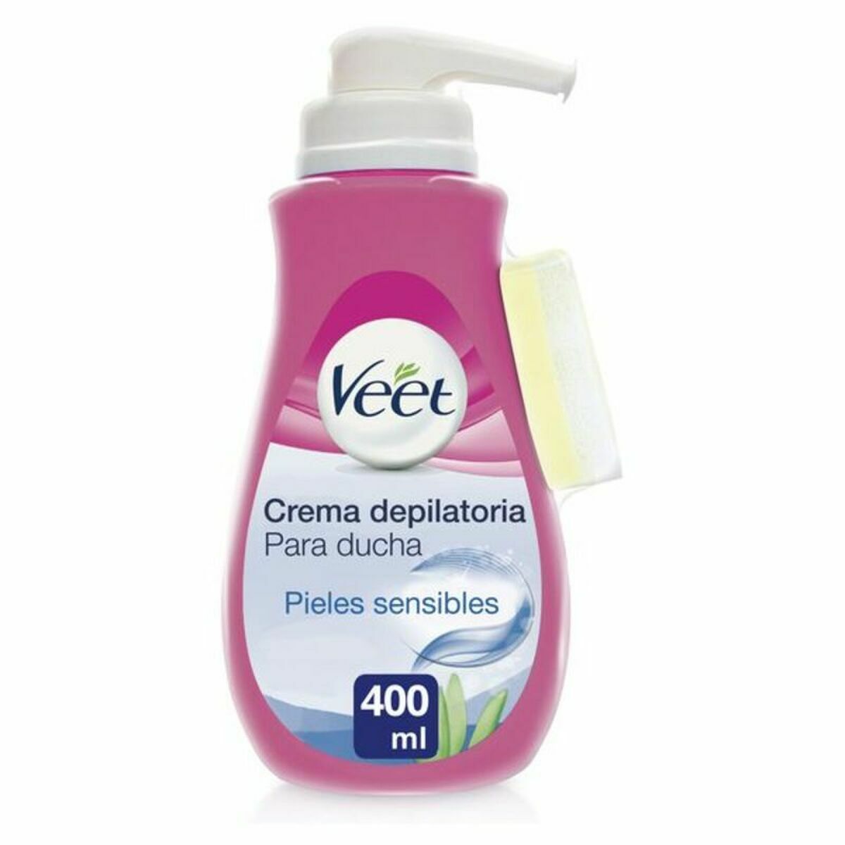Body Hair Removal Cream Veet Pure Ducha 400 ml hudplejeemballage