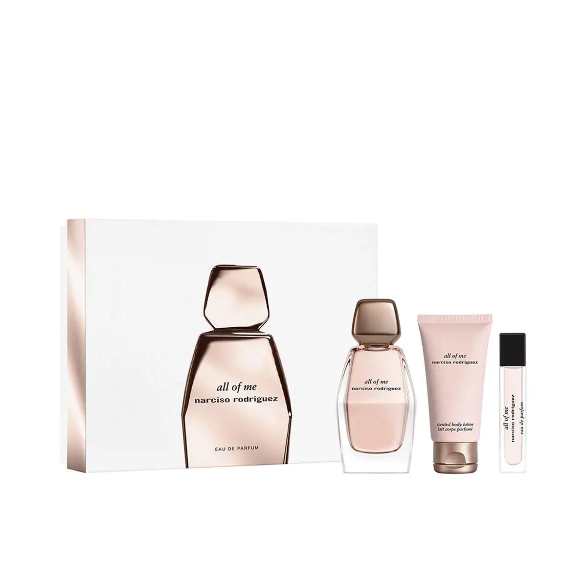 Dameparfumesæt Narciso Rodriguez All Of Me 3 stykker til kvinder produktemballage