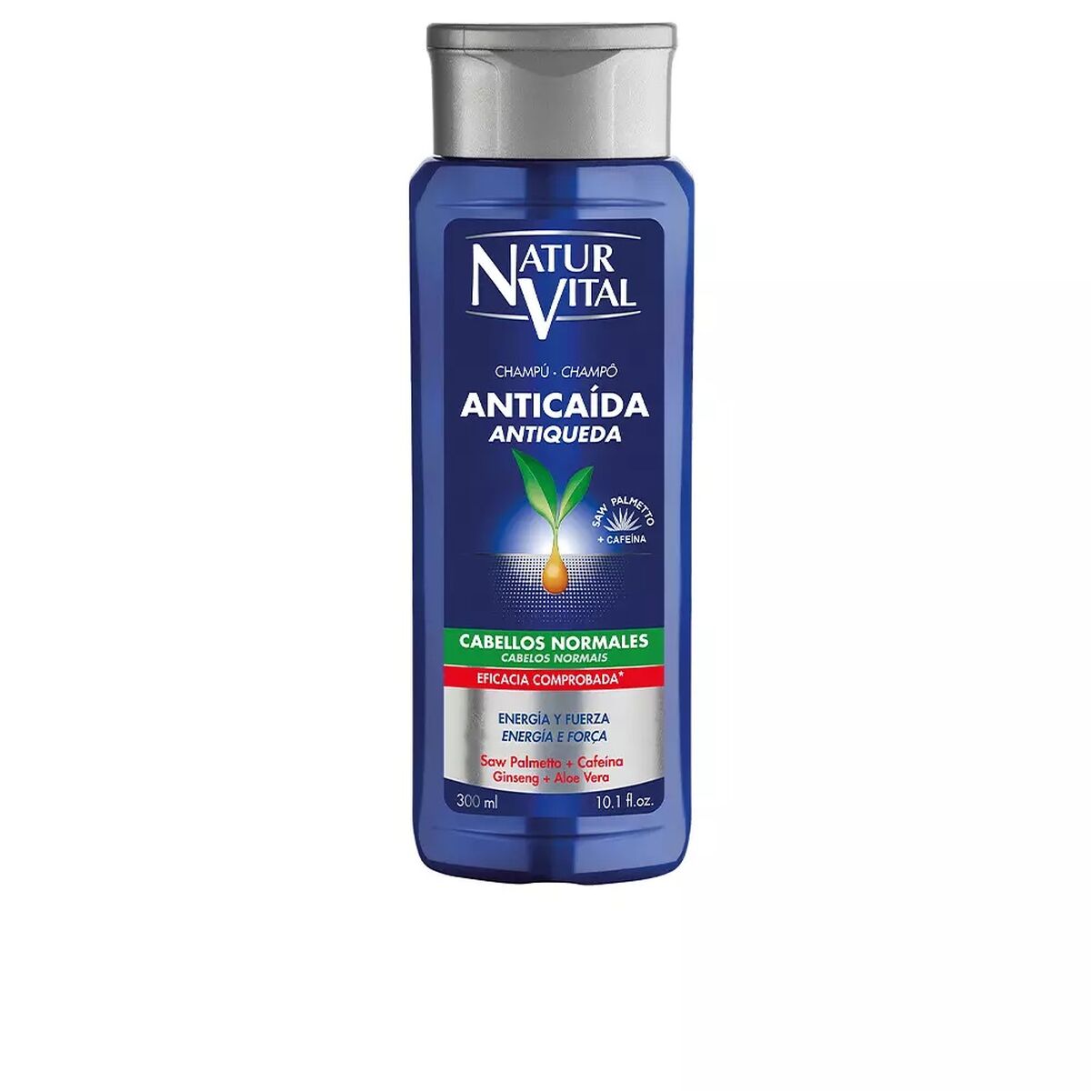 Anti-hårtab Shampoo Naturvital Champu Anticaida 300 ml Normal hår shampoo flaske