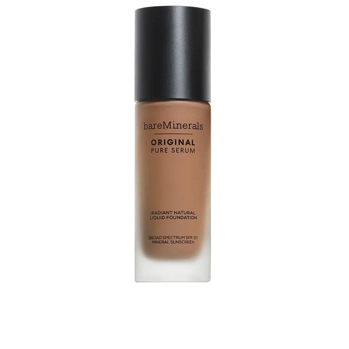 Flydende Make Up Base bareMinerals Original Pure Serum Medium Deep Cool 4,5 Spf 20 30 ml serumflaske