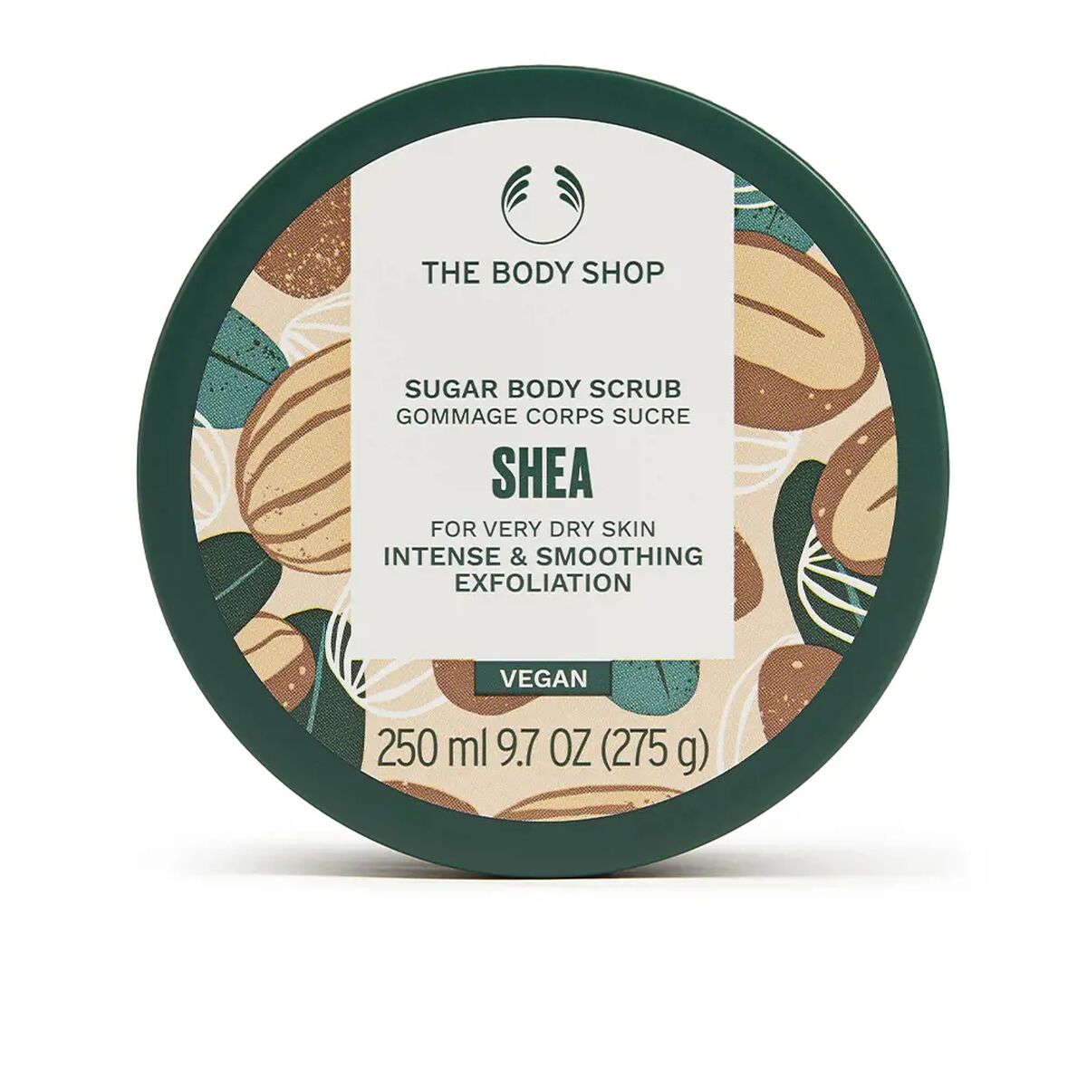 Body Exfoliator The Body Shop Shea Butter 250 ml produktemballage