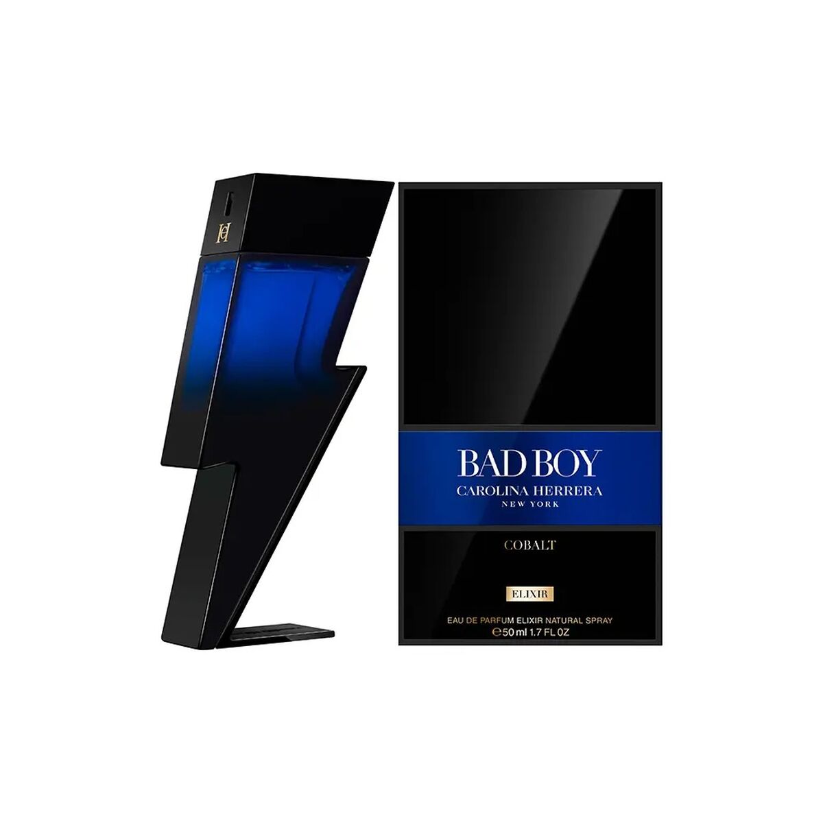 Herreparfume Carolina Herrera Bad Boy Cobalt Elixir EDP 50 ml flaske