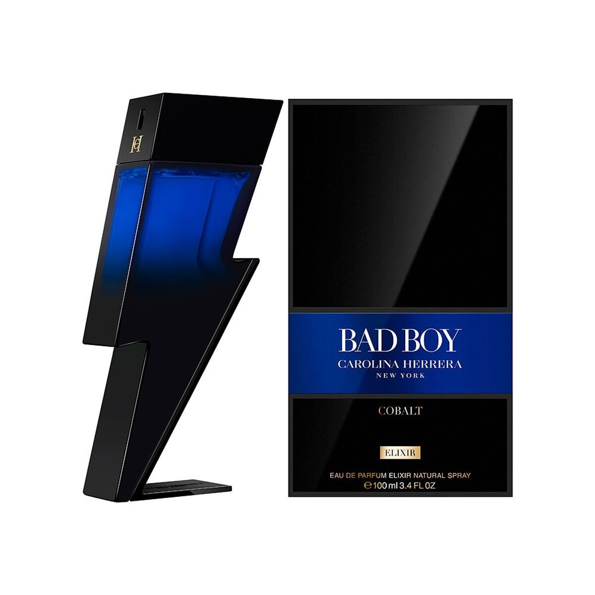 Herreparfume Carolina Herrera Bad Boy Cobalt Elixir EDP 100 ml flaske