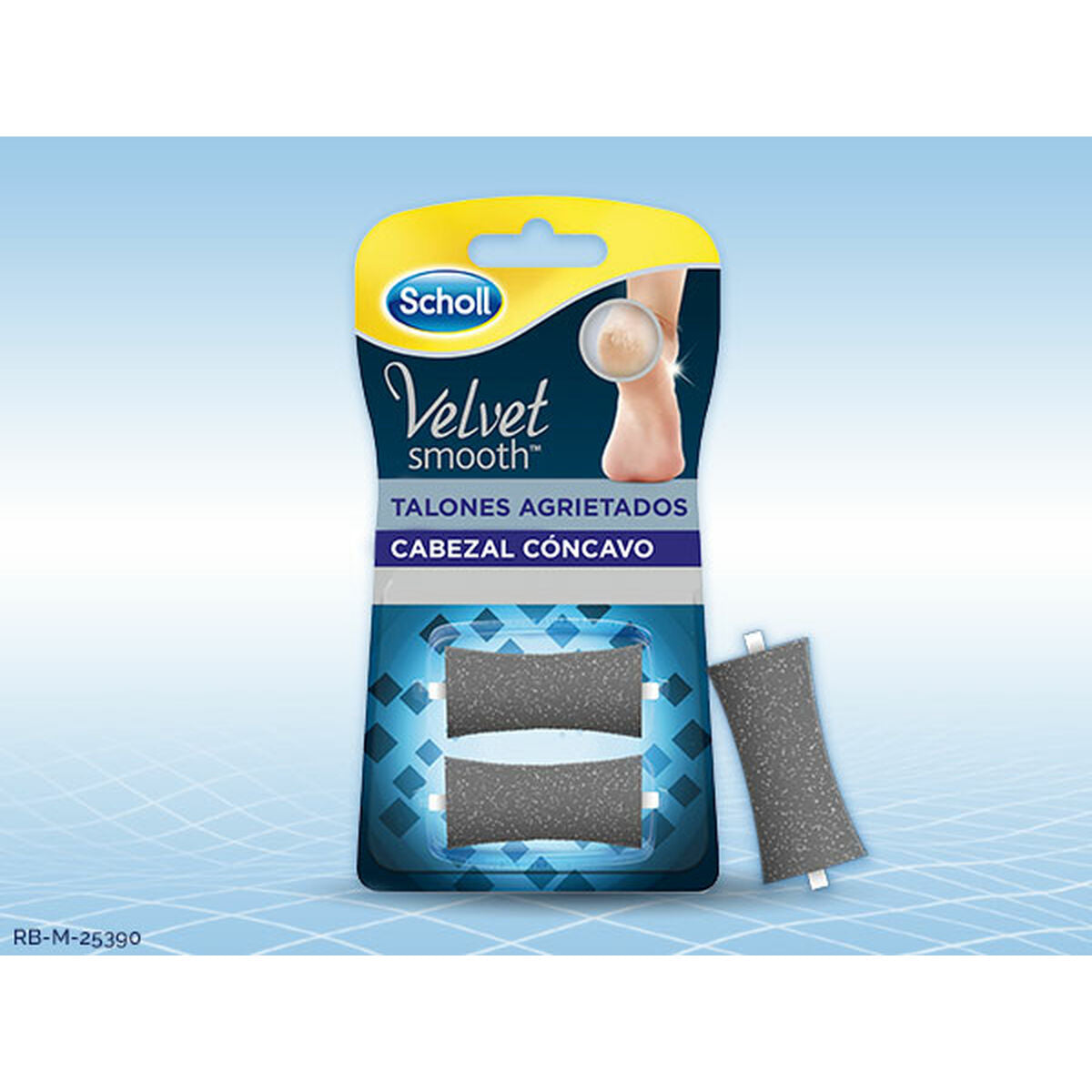 Foot Exfoliator Scholl Velvet Smooth (2 enheder) produktemballage