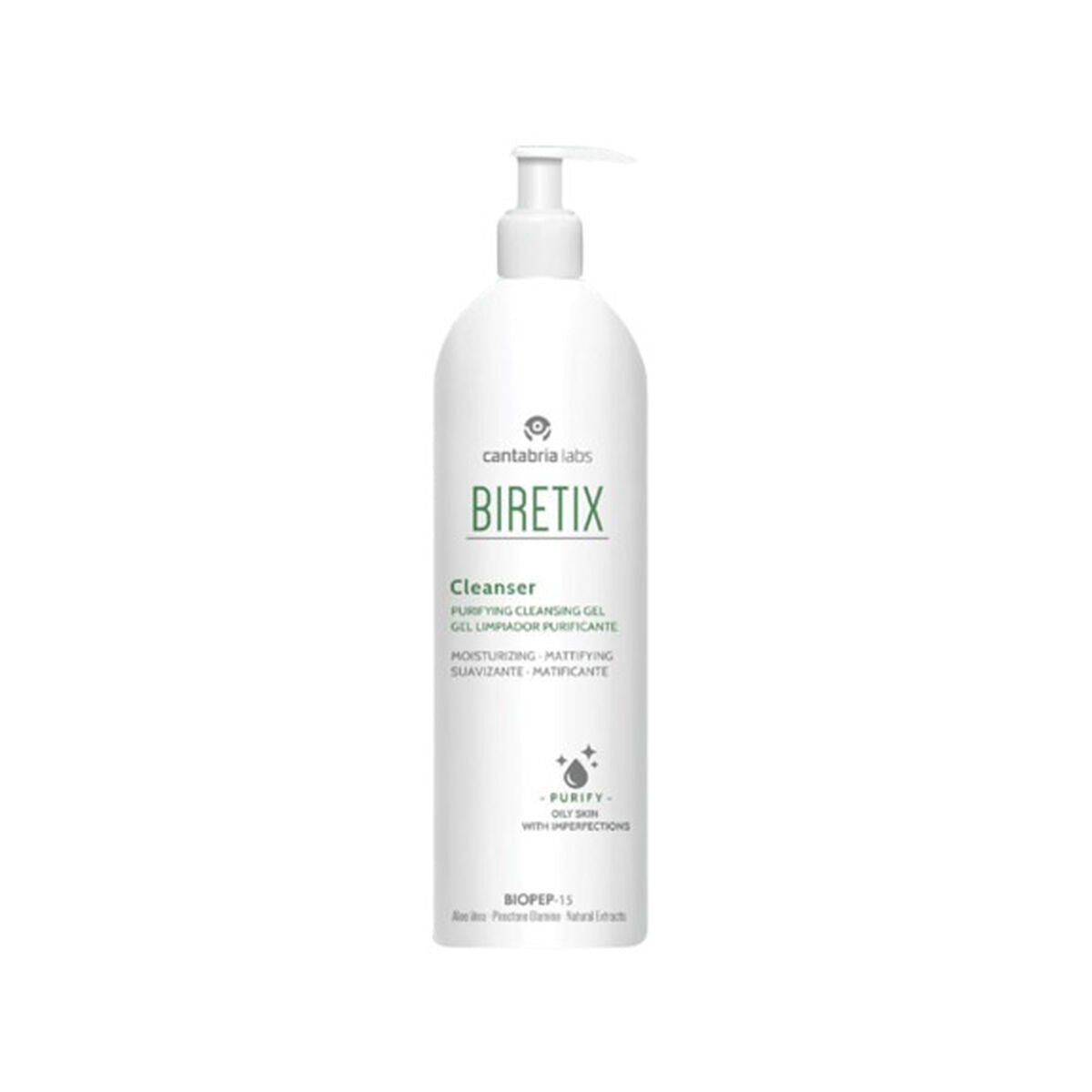 Purifying Gel Cleanser BIRETIX Cleanser 400 ml hudplejeemballage