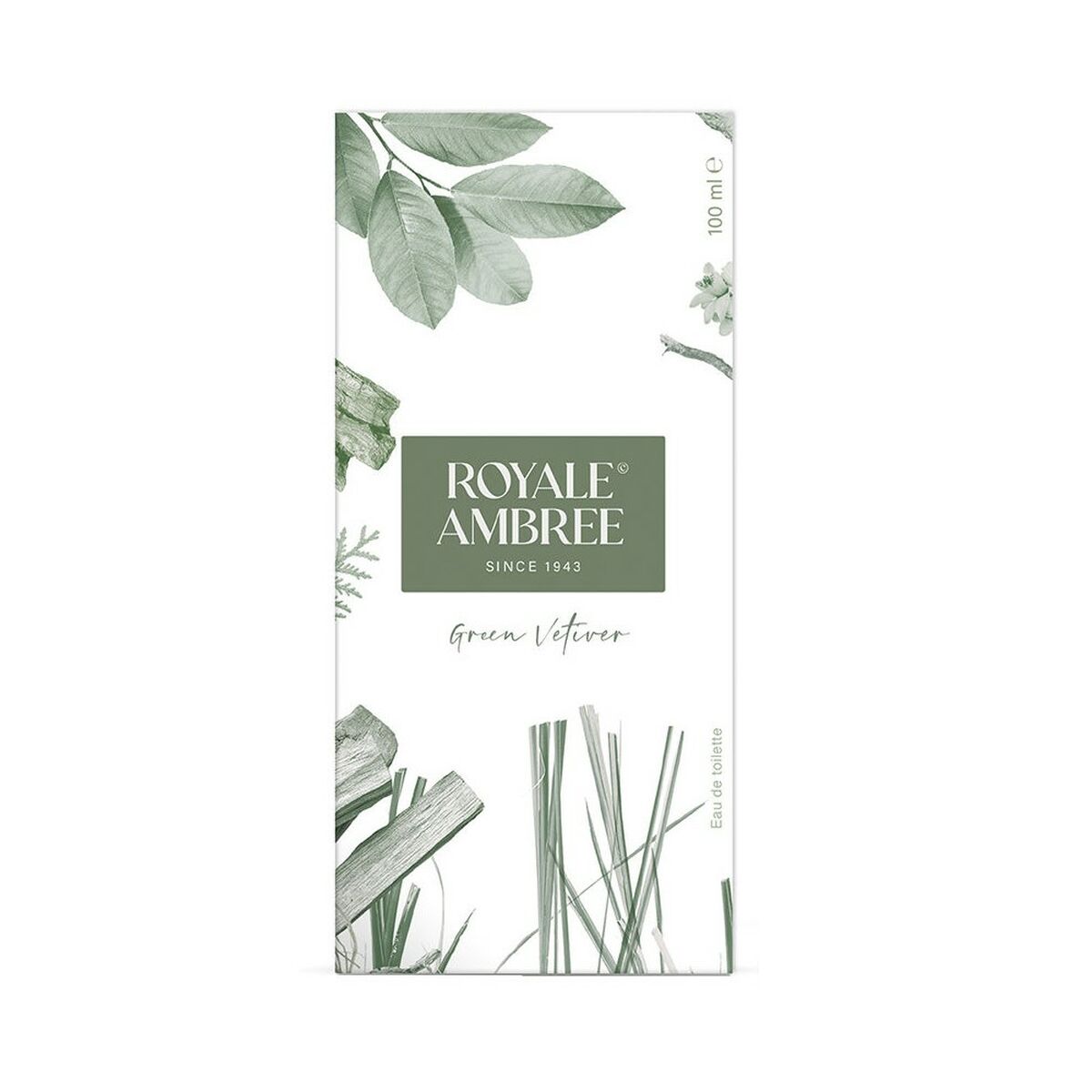 Dameparfume Royale Ambree Green Vetiver EDC 100 ml produktemballage