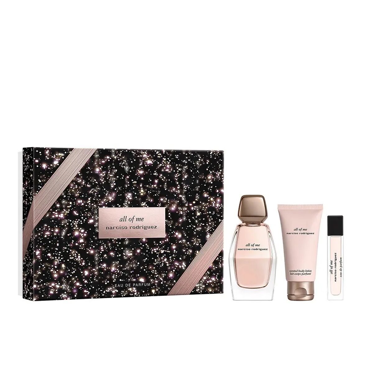 Parfumesæt til kvinder Narciso Rodriguez ALL OF ME 3 stykker til kvinder produktemballage