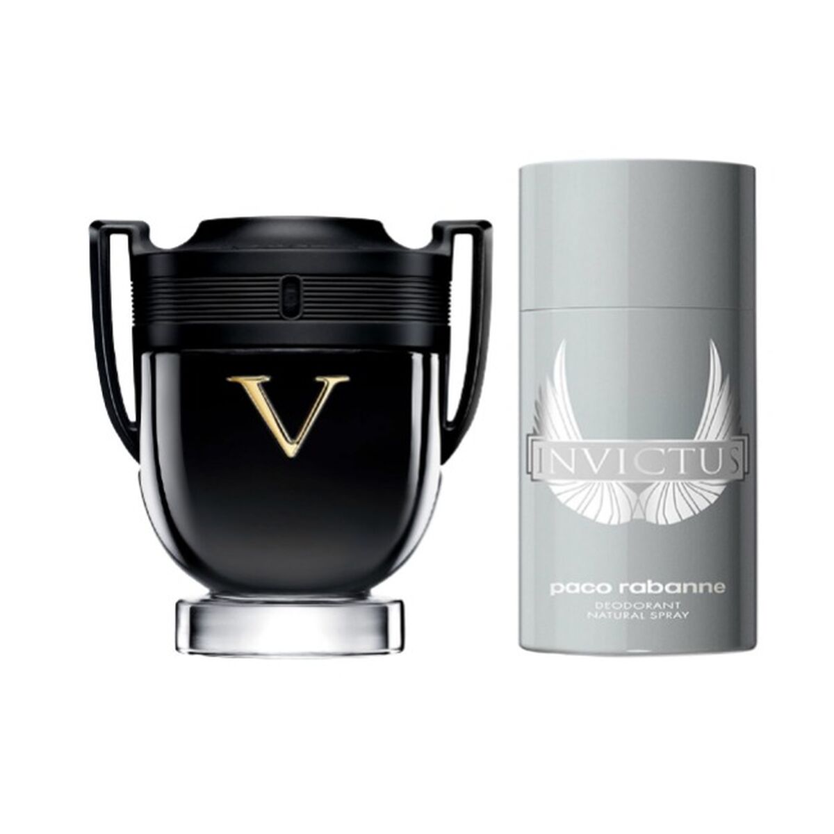 Herreparfumesæt Paco Rabanne INVICTUS EDP 2 stk. til mænd flaske