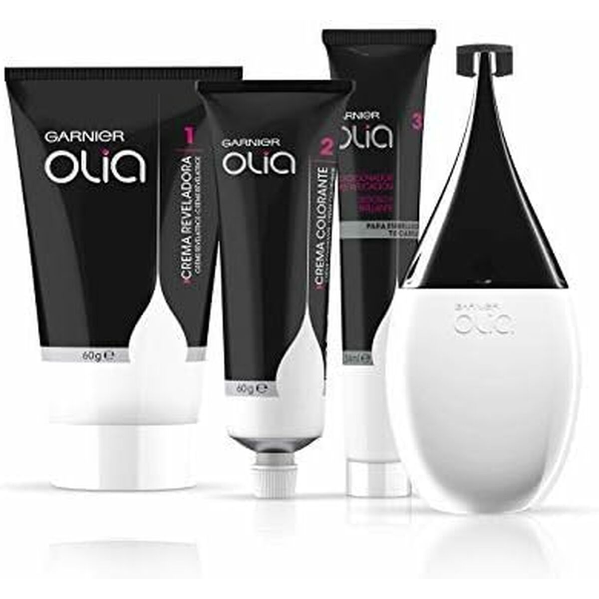 Farve uden ammoniak Garnier Olia Mørk Gylden Blond Nº 6,3-rubio oscuro dorado Nº 6,3 Rubio Oscuro Dorado Lote (1 enhed) produkt