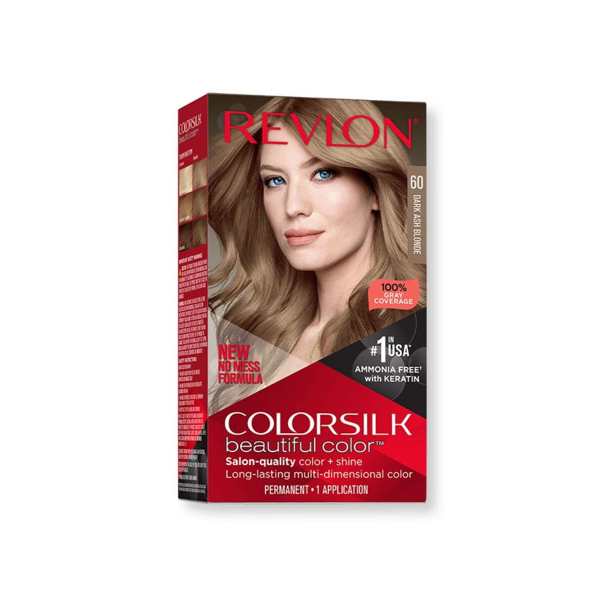 Permanent farve Revlon 7210066060X Nº 60-Mørk Ash Blond Nº 60-Rubio Oscuro Cenizo (1 enhed) til kvinder produktemballage