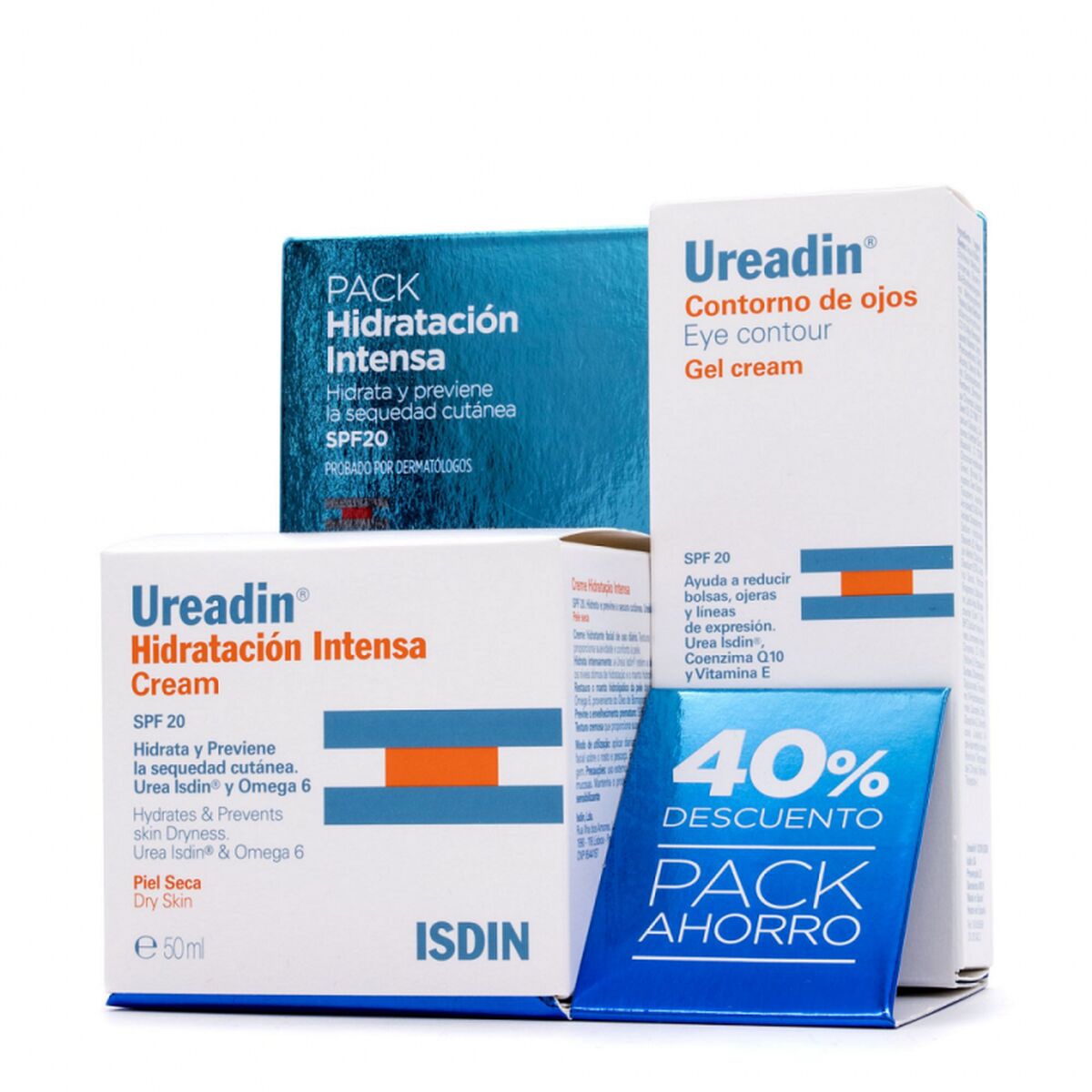 Kosmetisk sæt Isdin Ureadin Hidratación Intensa Dyb fugtgivende 2 stks produktemballage