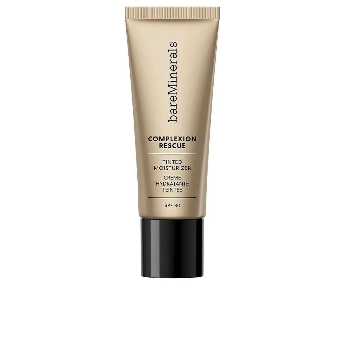 Hydrating Cream with Color bareMinerals Complexion Rescue chestnut Nº 09-Chestnut Spf 30 35 ml hudplejeemballage