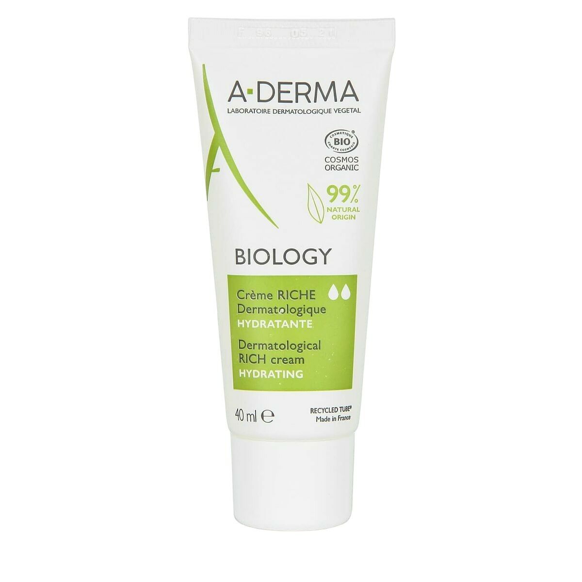 Hydrating Facial Cream A-Derma Biology (40 ml) til kvinders hudplejeemballage