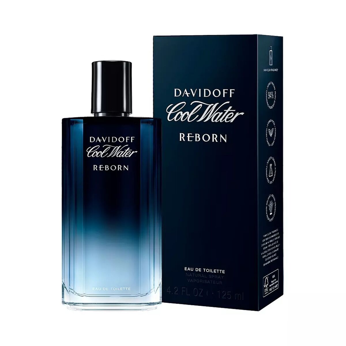 Herreparfume Davidoff Cool Water Reborn EDT 125 ml til mænd flaske