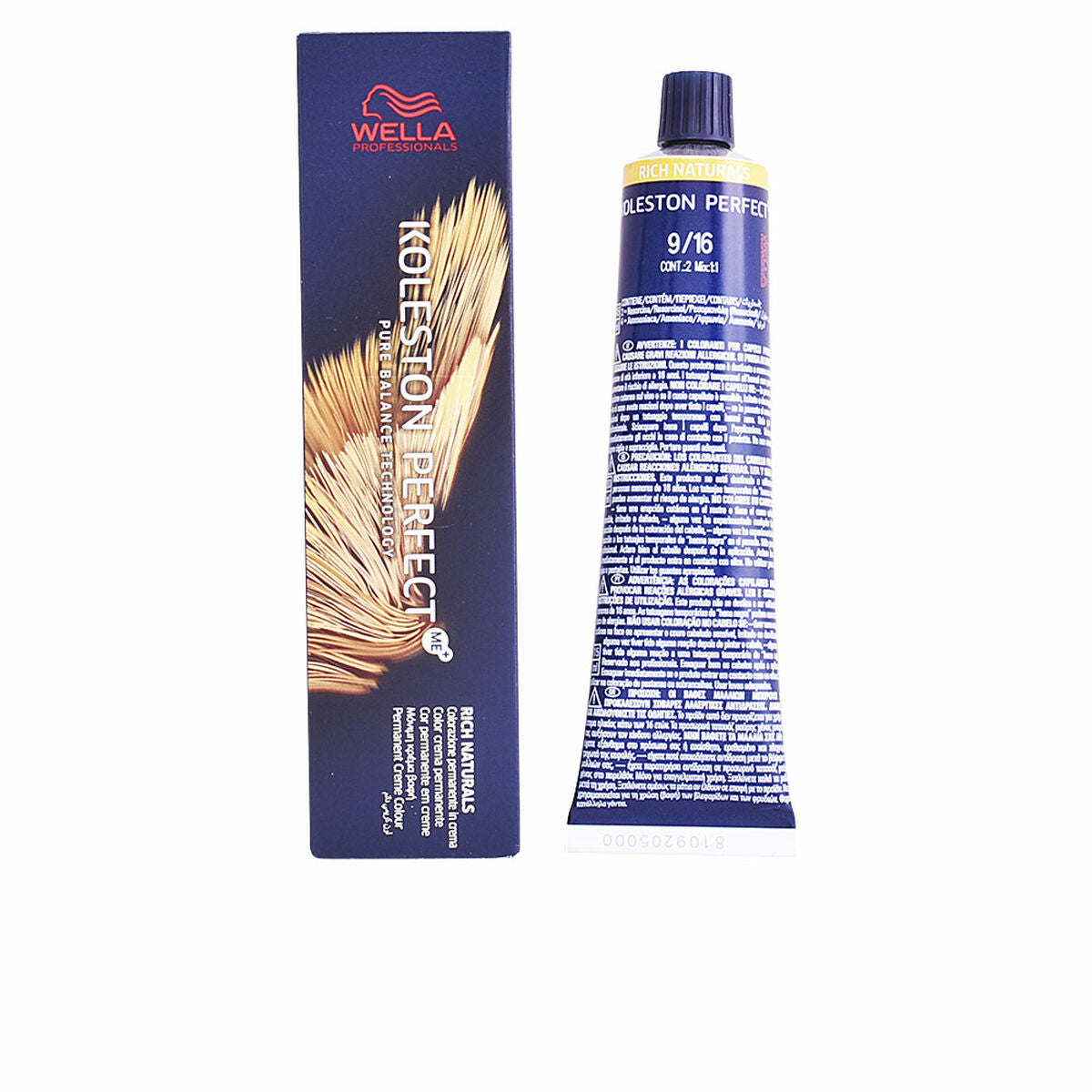 Permanent Dye Wella Koleston Perfect Nº 9.16 (60 ml) produktemballage