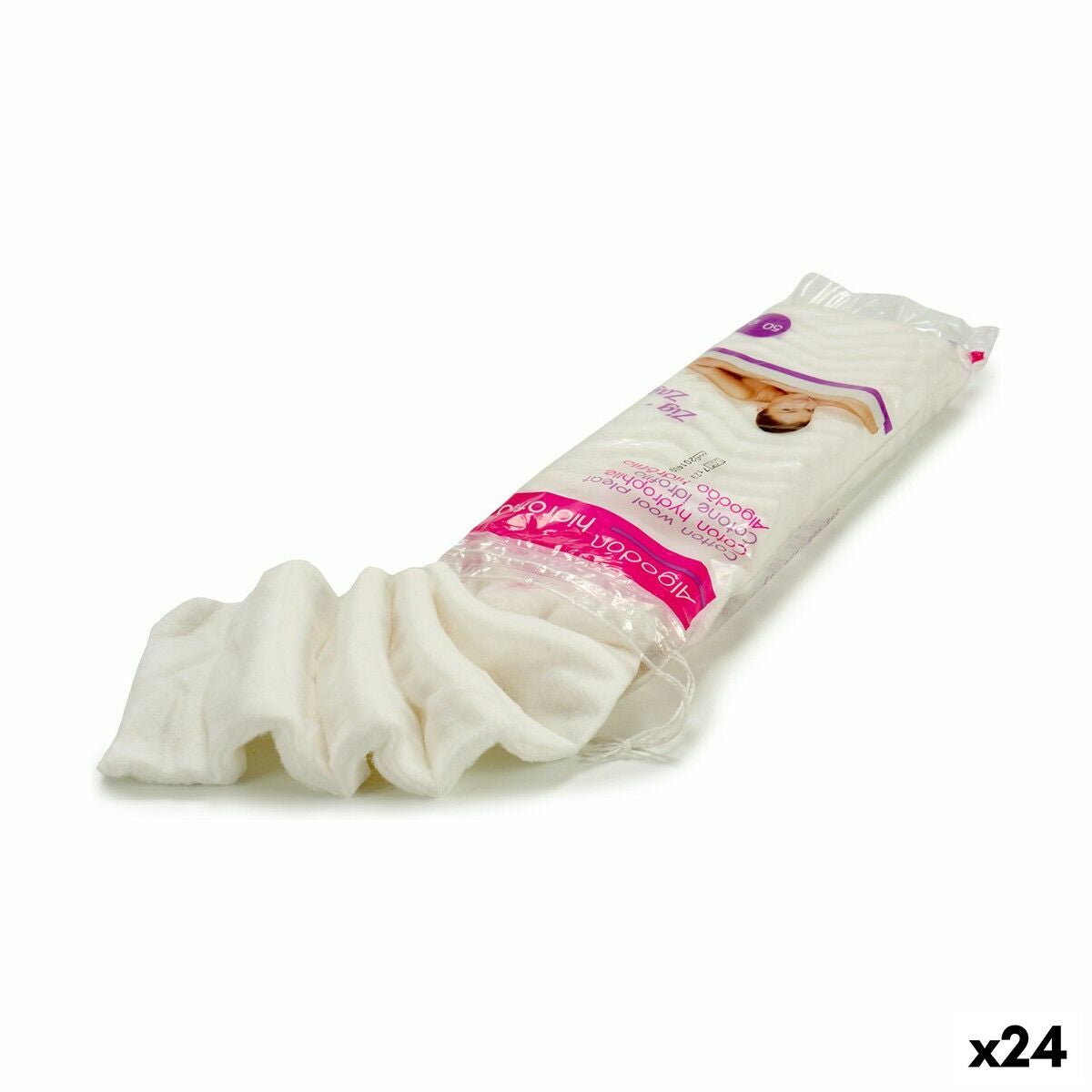 Bomuld 50 g Hvid (24 enheder) produktemballage