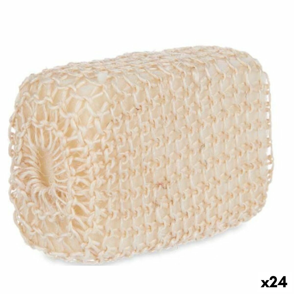 Body Svamp Berilo Hvid Beige 14 x 6,5 x 9 cm 9 x 14 x 6 cm (24 enheder) produktemballage