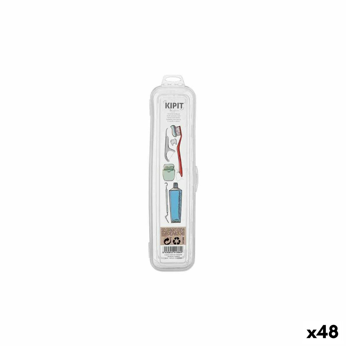 Etui Kipit Transparent Hygiene Travel (48 enheder) produktemballage