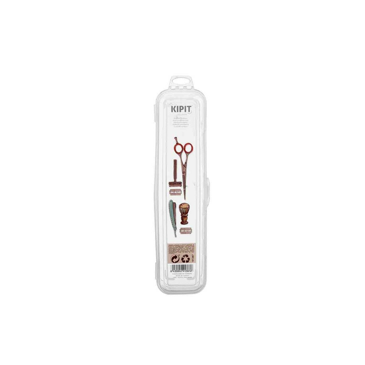 Etui Kipit Transparent rejsebarbersæt (48 enheder) produktemballage
