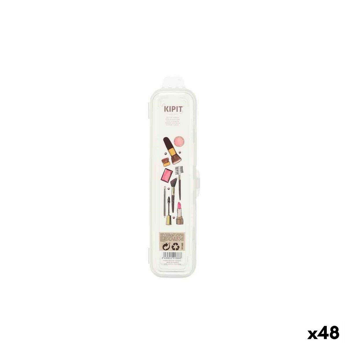 Etui Kipit Transparent Make-up Travel (48 enheder) produktemballage