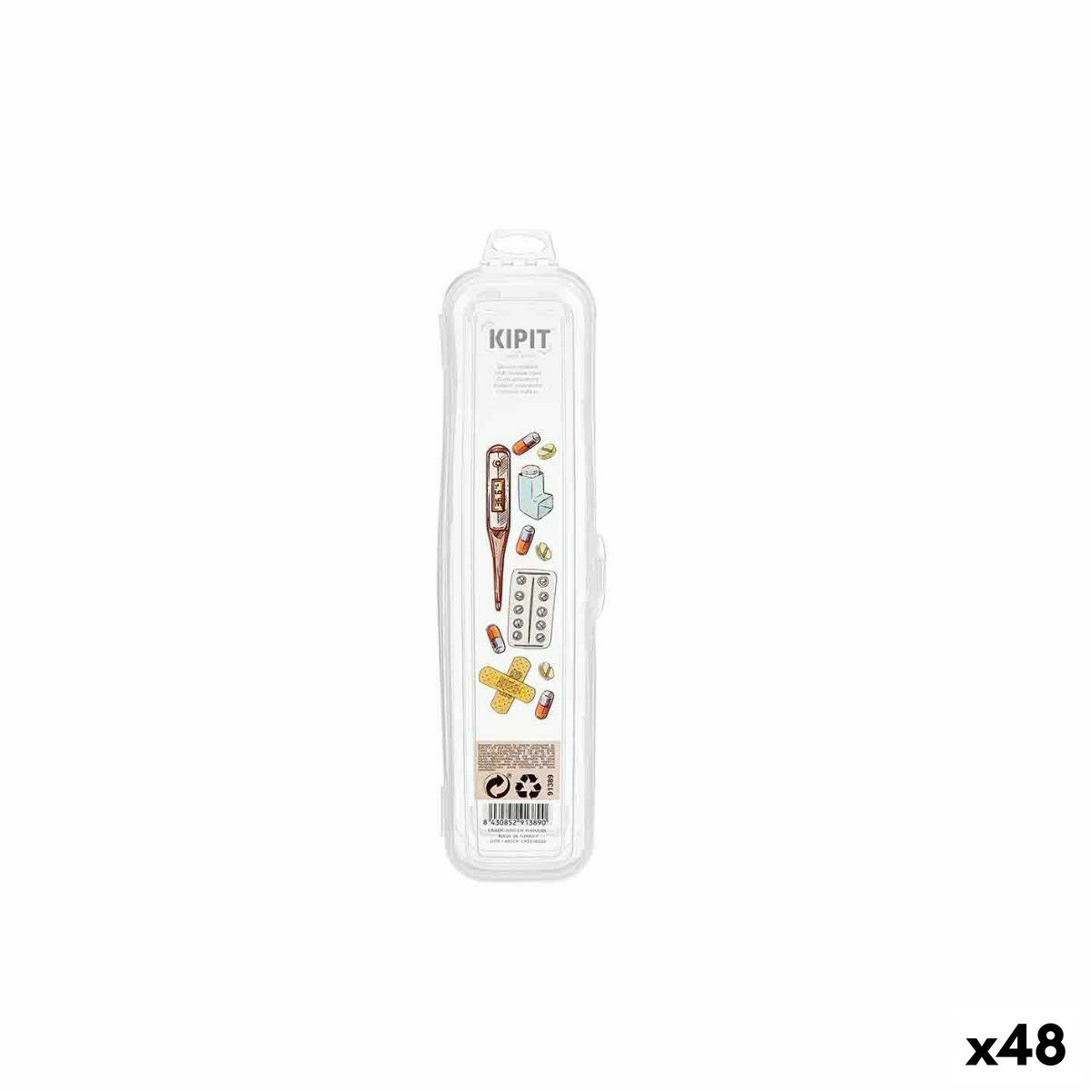 Etui Kipit Transparent Travel First Aid Kit (48 enheder) produktemballage