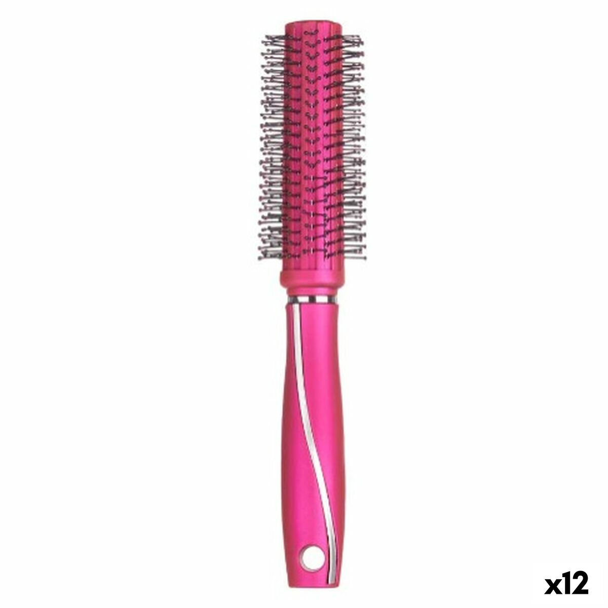 Rund børste Berilo Fuchsia silikoneplast (12 enheder) produktemballage