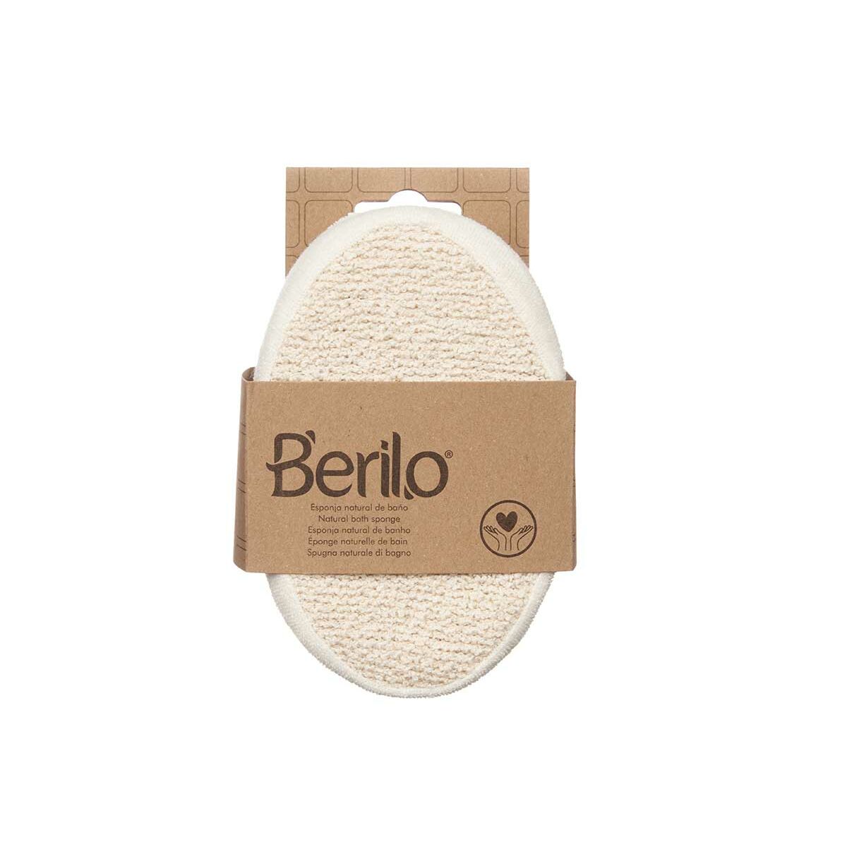 Body Svamp Berilo Hvid Beige 15 x 5 x 10 cm (12 Enheder) produktemballage
