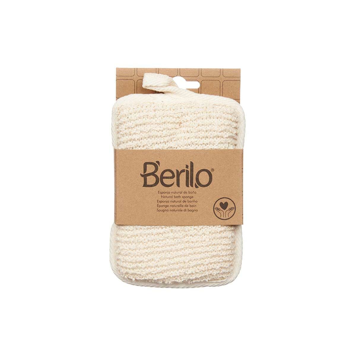 Body Svamp Berilo Hvid Beige 11 x 16,5 x 2 cm (12 enheder) produktemballage