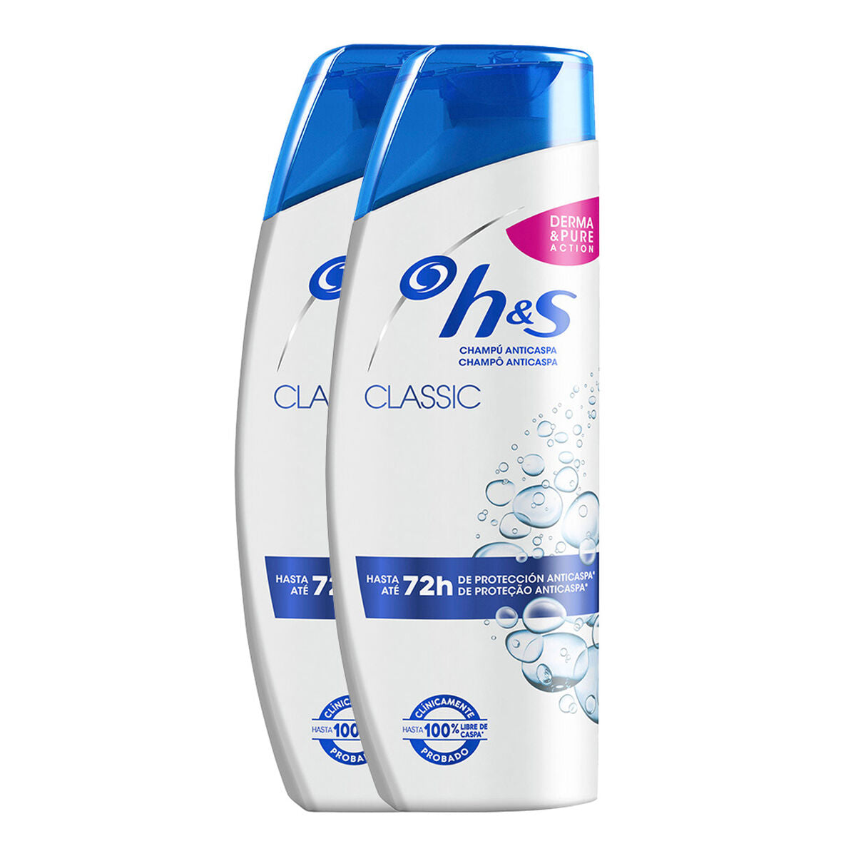 Shampoo H&S Classic Pack 2 enheder (255 ml) shampooflaske