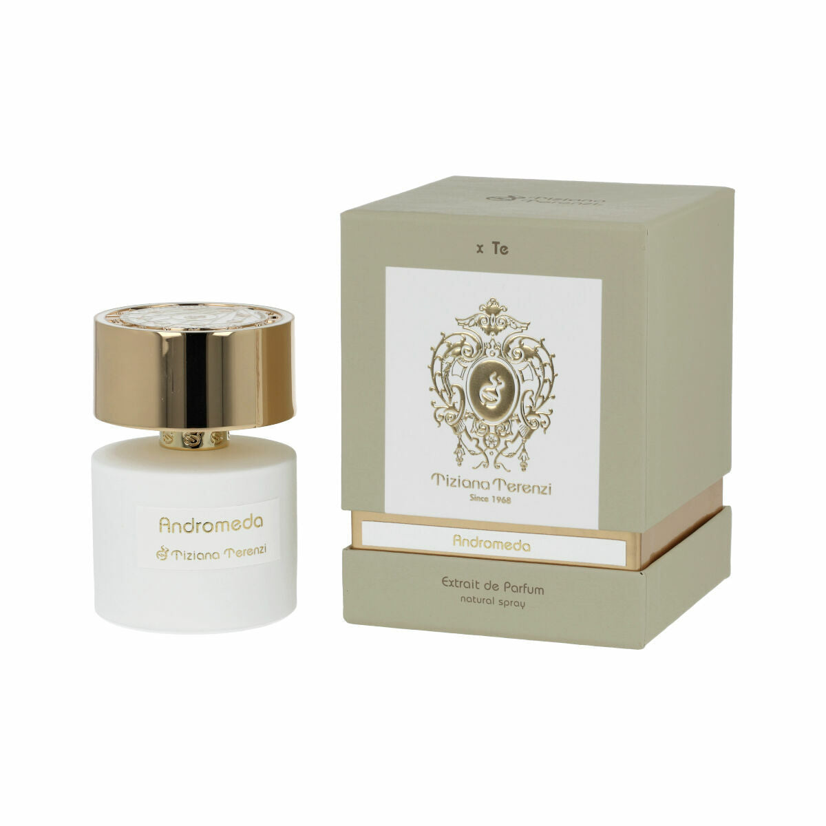 Unisex parfume Tiziana Terenzi ANDROMEDA til kvinder produktemballage