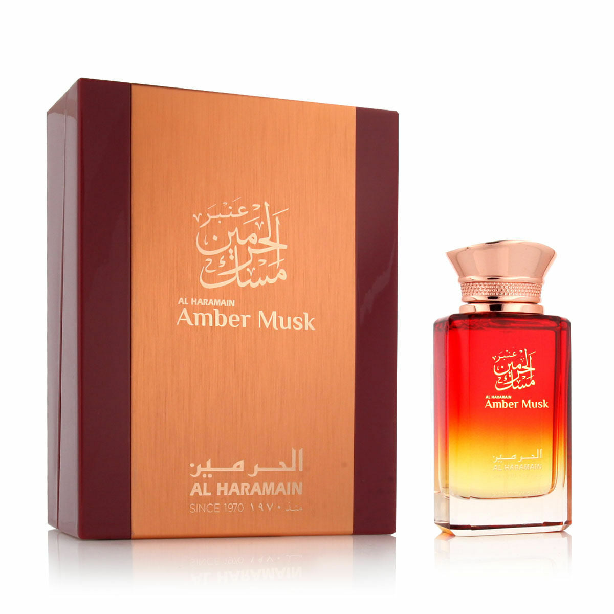 Unisex parfume Al Haramain AMBER MUSK til kvinder produktemballage