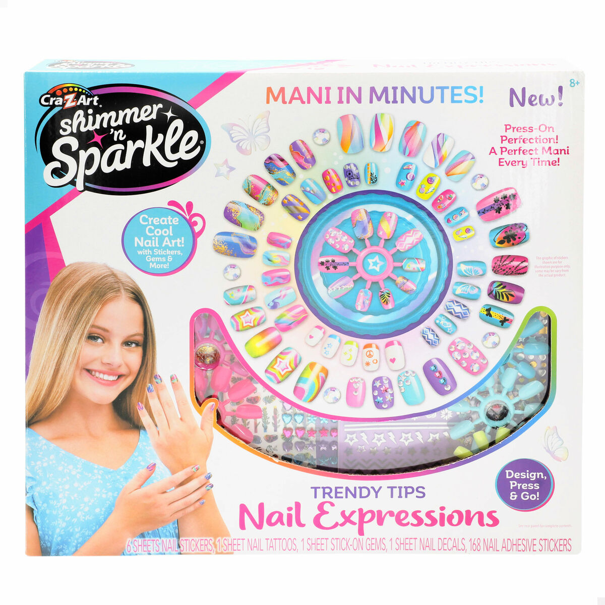 Nail Design Kit Cra-Z-Art (4 enheder) produktemballage