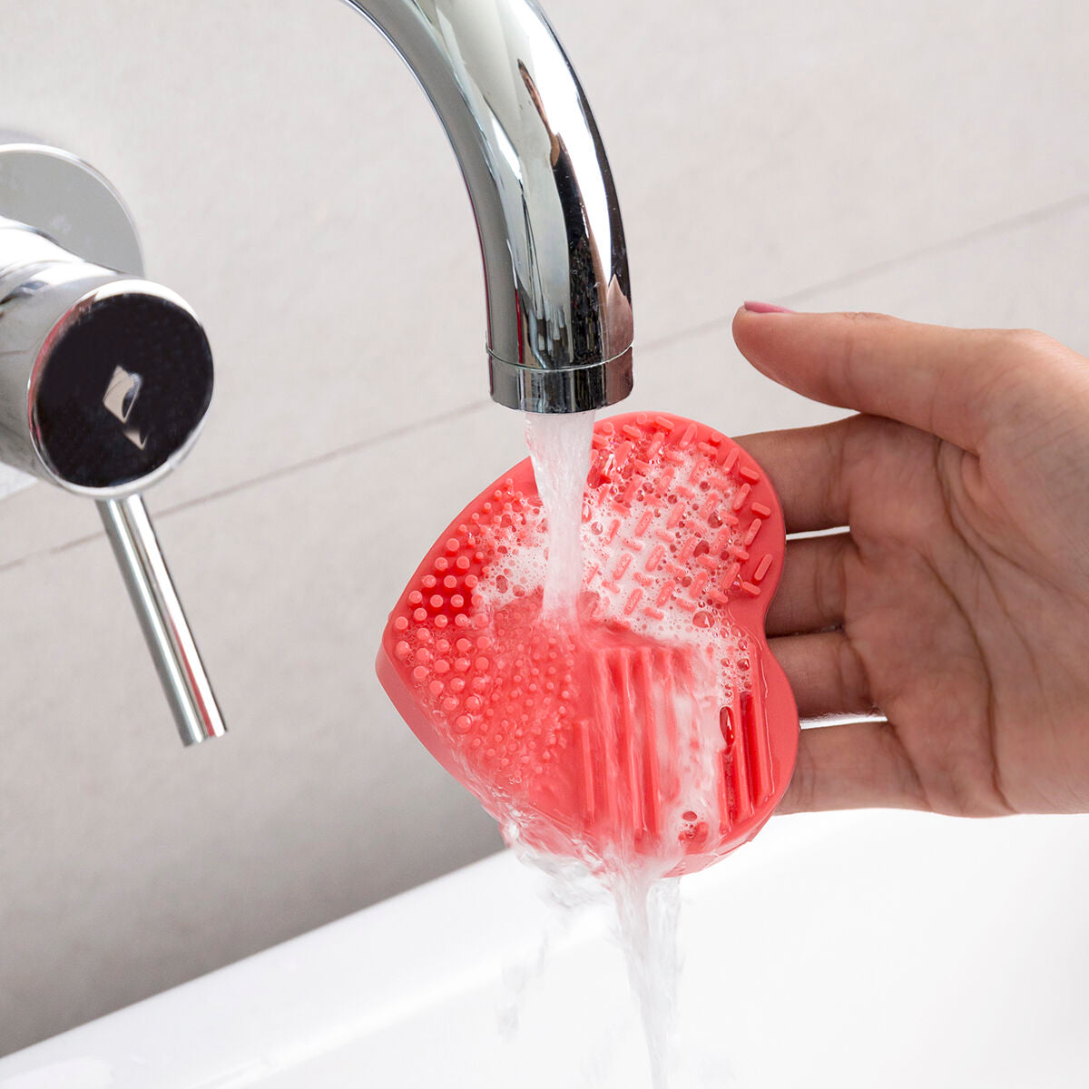 Make-up Brush Cleaner Heart InnovaGoods produktemballage
