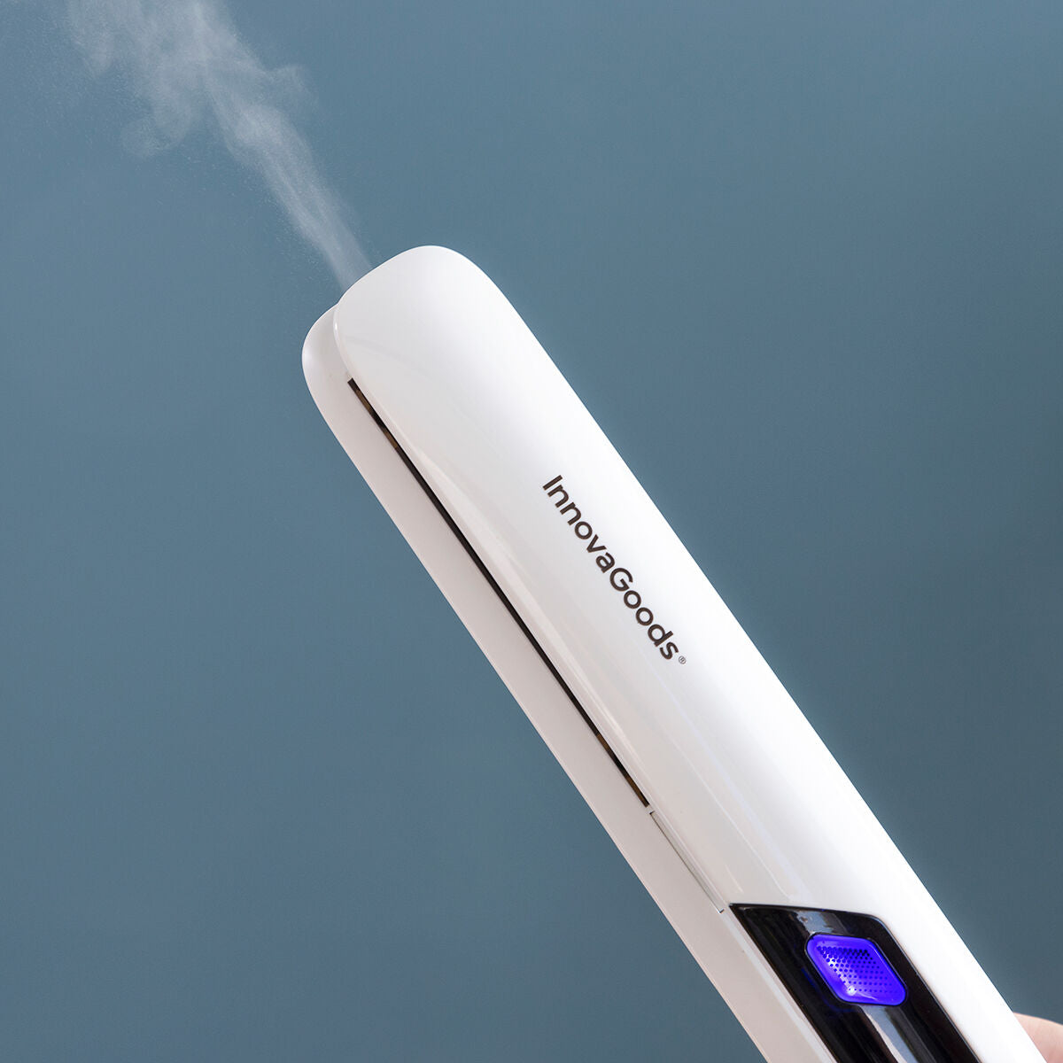 Keramisk hårstrygejern med Steam Stemio InnovaGoods 36 W produktemballage