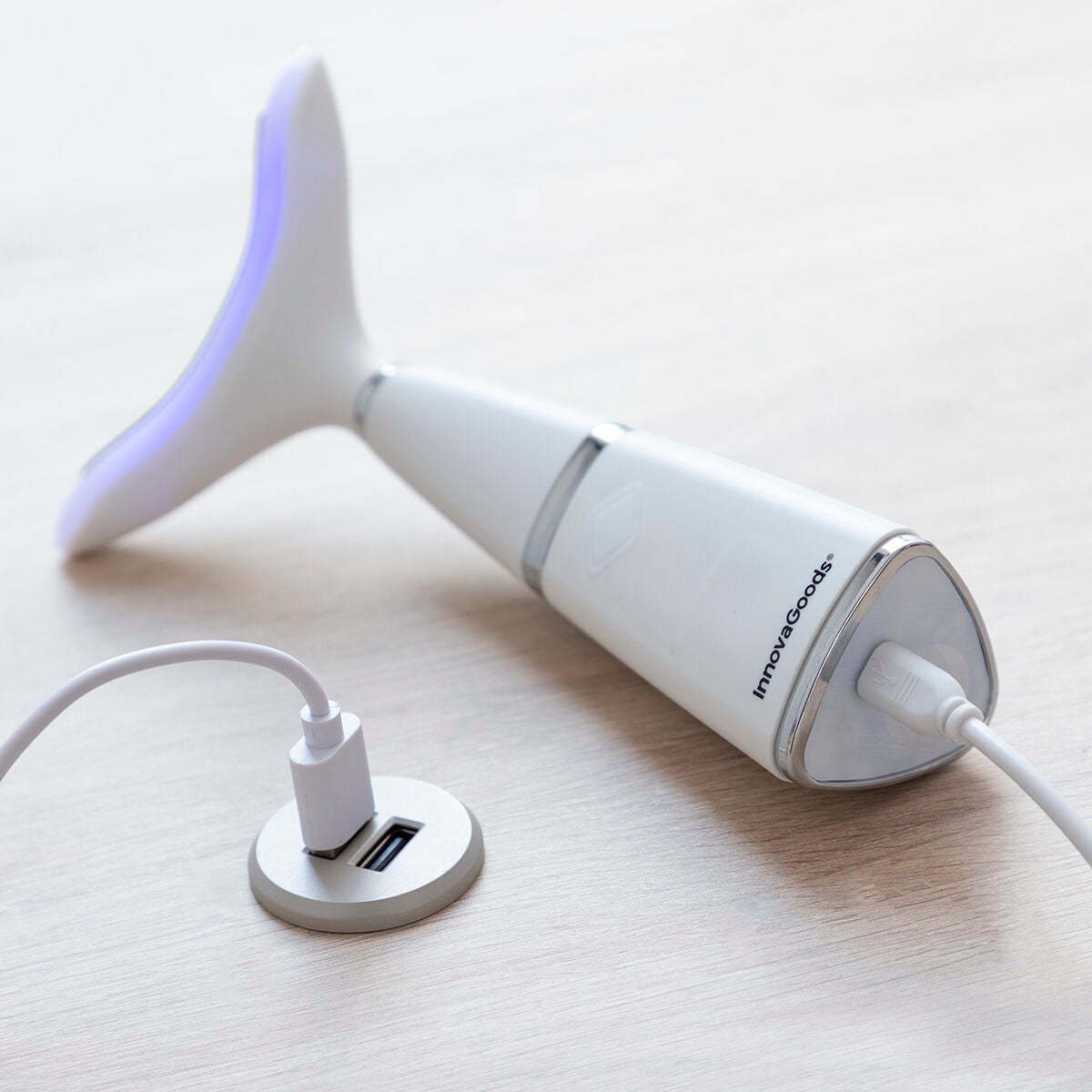 Jowl Reducer med fototerapi, termoterapi og vibration Kinred InnovaGoods produktemballage