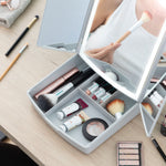 3-i-1 foldeligt LED-spejl med make-up-organisator Panomir InnovaGoods produktemballage