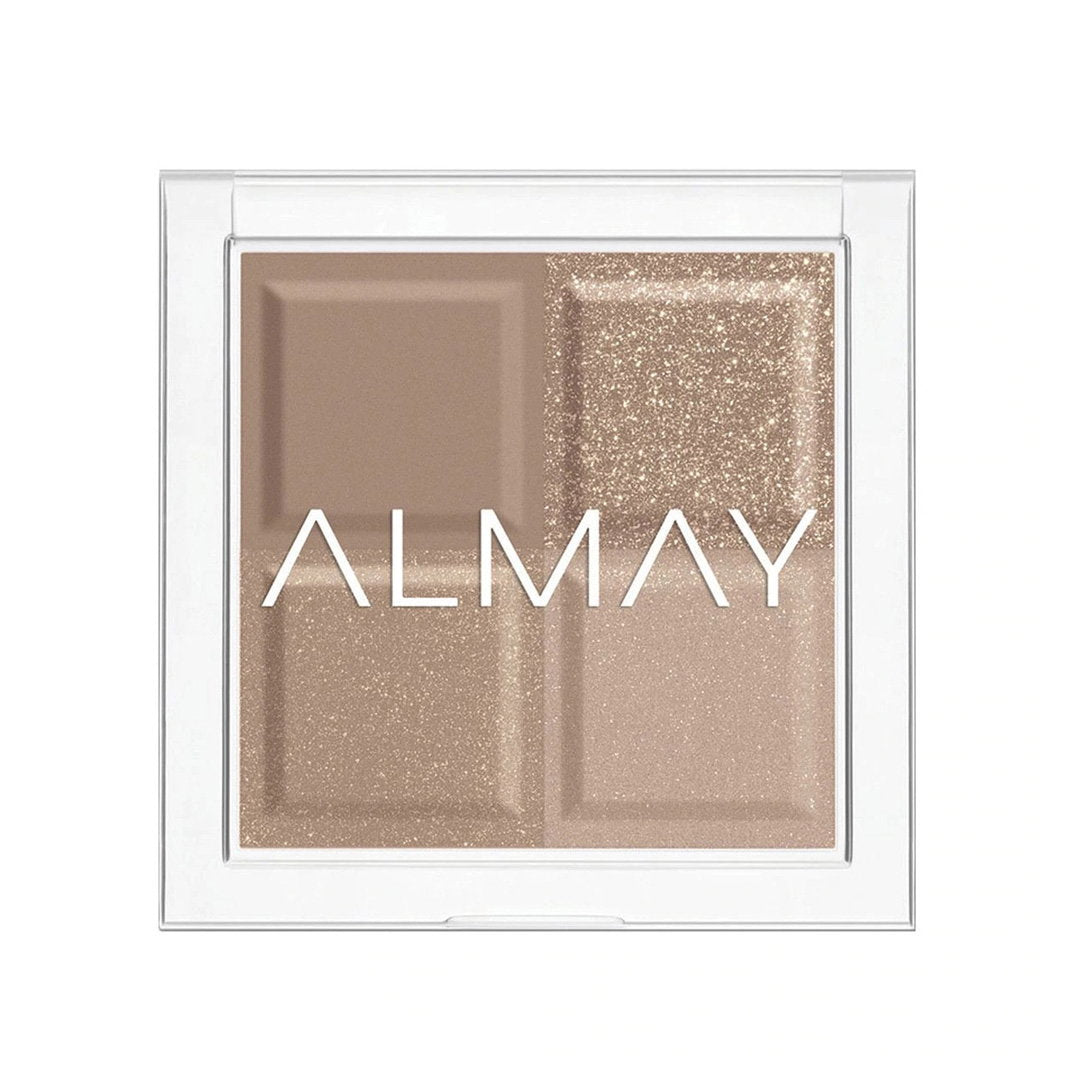 Almay, Shadow Quad, Eyeshadow Palette, 130, Oyster, 4 Shades, 3.5 g