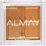 Almay, Shadow Quad, Eyeshadow Palette, 150, Pure Gold, 4 Shades, 3.5 g