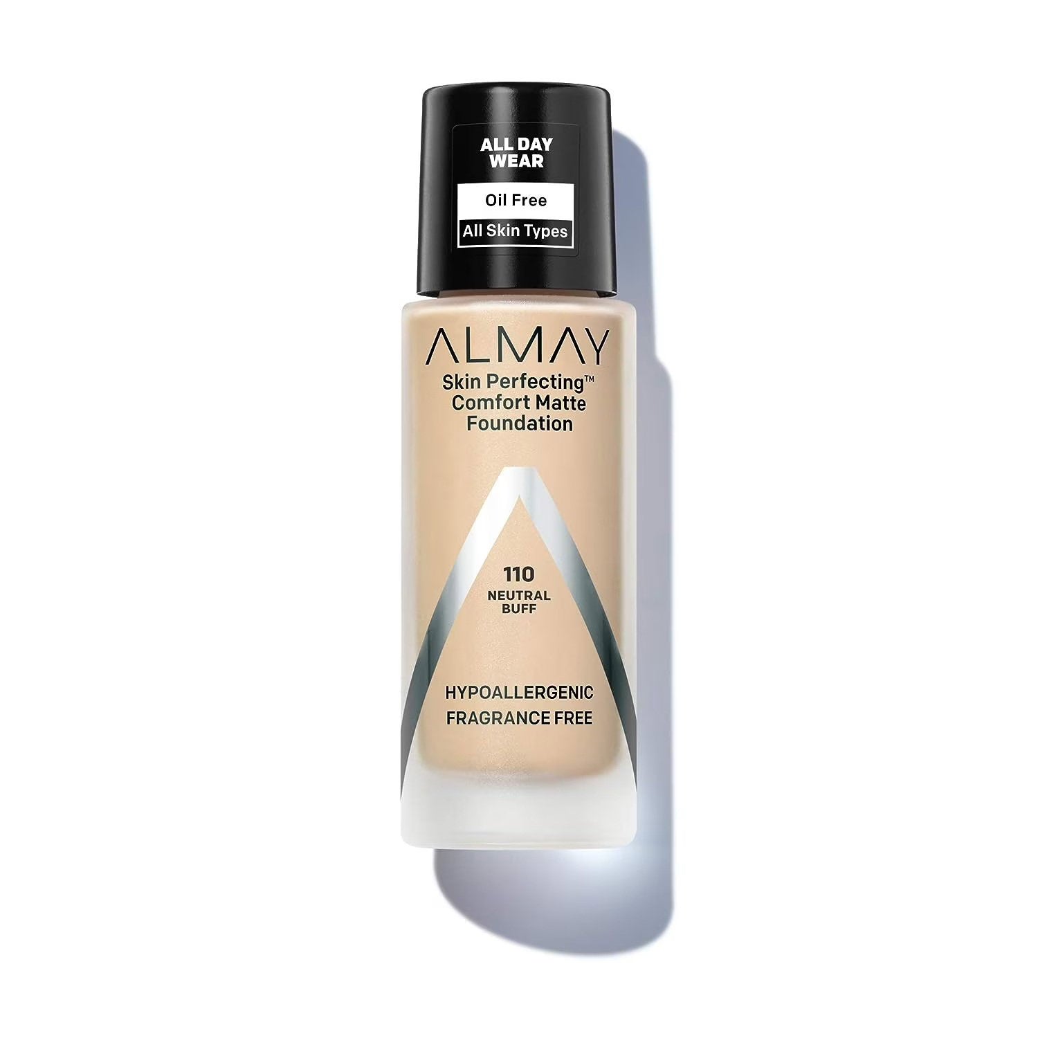 Almay, Skin Perfecting Comfort, Matte, Liquid Foundation, 110, Neutral Buff, SPF 15, 30 ml