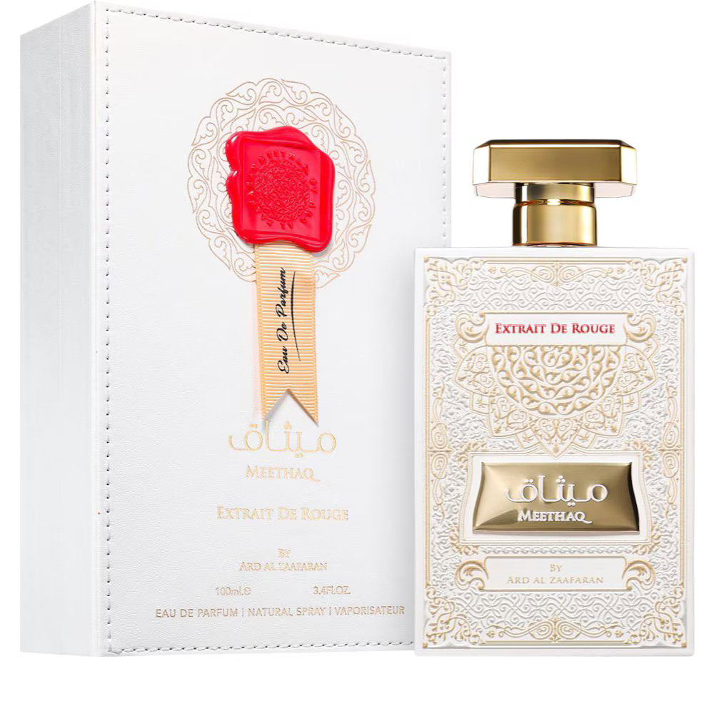 Ard Al Zaafaran, Meethaq Extrait De Rouge, Eau De Parfum, Unisex, 100 ml