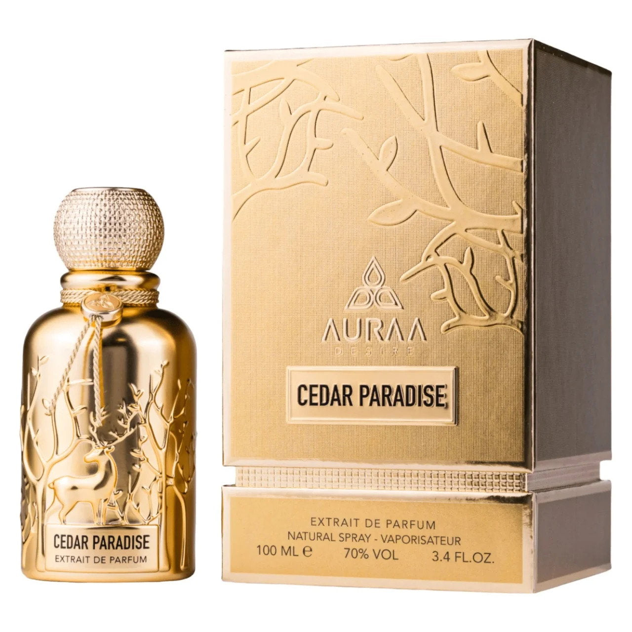 Auraa Desire, Cedar Paradise, Extrait De Parfum, For Men, 100 ml