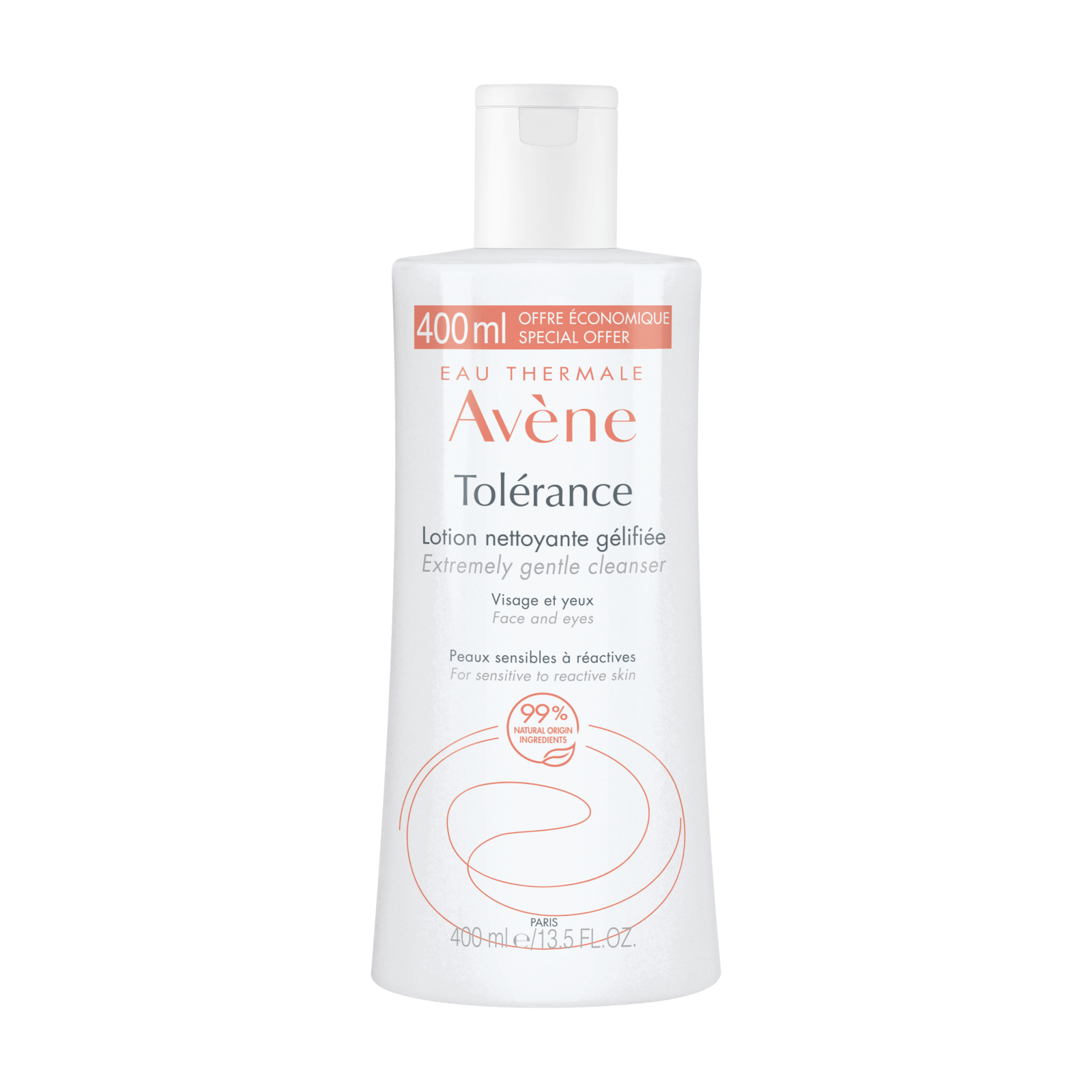 Avene, Tolerance, Gentle Cleansing, Cleansing Lotion, For Face, 400 ml