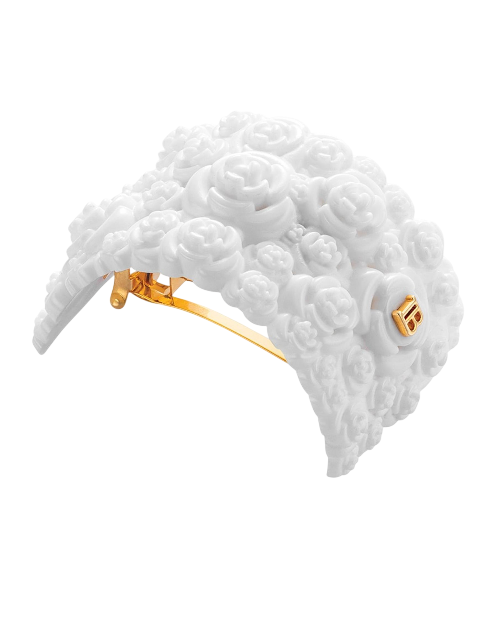 Balmain, Printemps Floral, Hair Clip, White