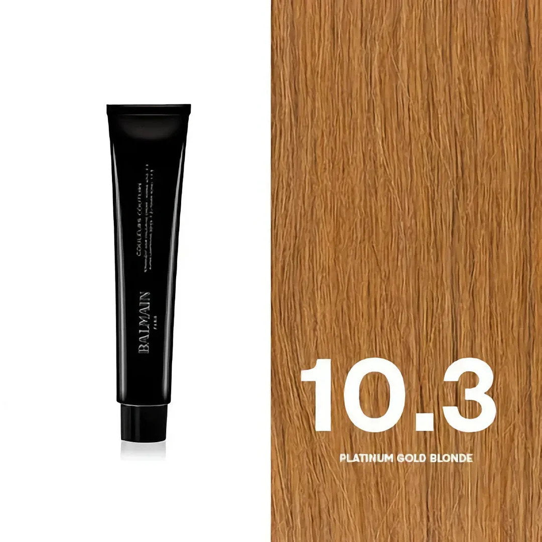 Balmain Professionnel, Couleurs Couture, Permanent Hair Dye, 10.3 Platinum Gold Blonde, 60 ml